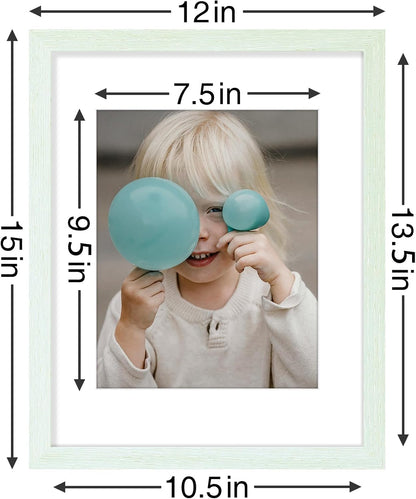 Vittanly 11x14 Picture Frames Set of 9, Shatter Resistant Plexiglass, Display 8x10 Pictures with