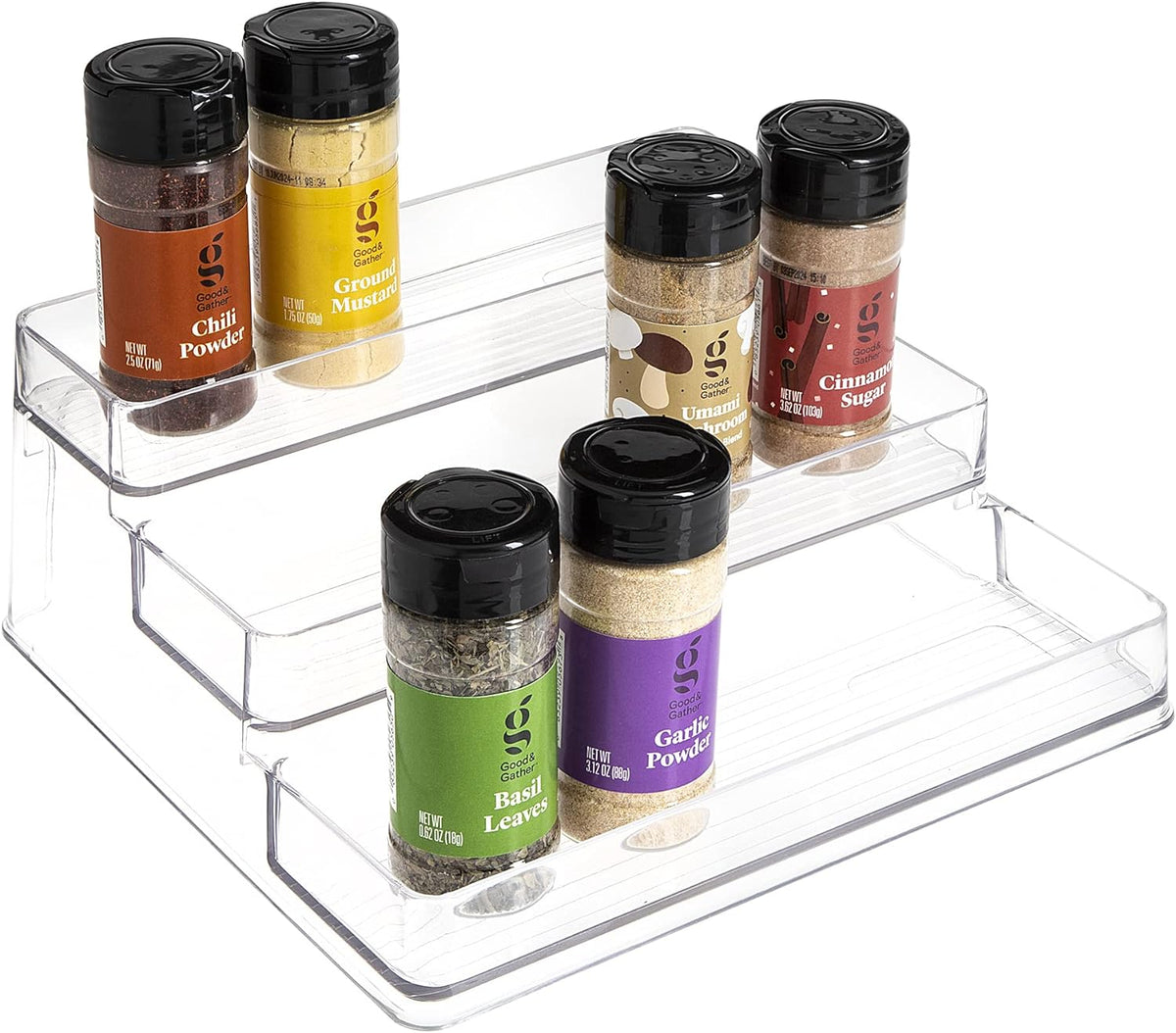 SIMPLEMADE 3-Tier Spice Rack Organizer - Versatile Storage Shelf for Kitchen, Bathroom, Bedroom &