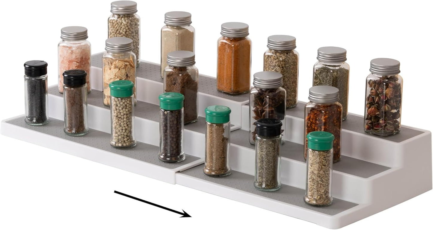 SIMPLEMADE 3-Tier Spice Rack Organizer - Versatile Storage Shelf for Kitchen, Bathroom, Bedroom &