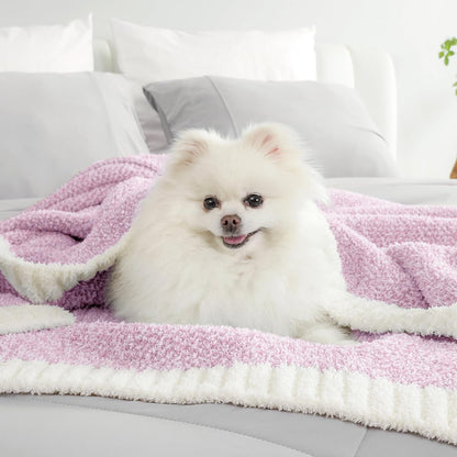 Snuggle Sac Bedding Blanket Light Purple Twin Size, Super Soft Warm Cozy Blankets for Bed, Living