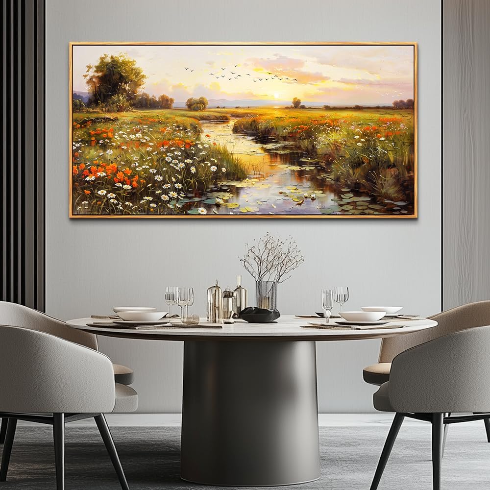 PHAOHUAXM Large Canvas Wall Art For Living Room Wall Decor For Bedroom Watercolour Painting Office
