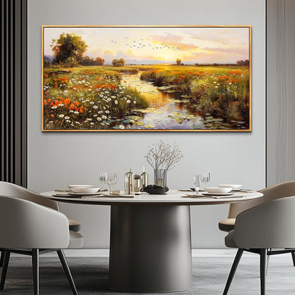 PHAOHUAXM Large Canvas Wall Art For Living Room Wall Decor For Bedroom Watercolour Painting Office