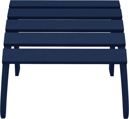 WestinTrends Outdoor Ottoman, Patio Adirondack Ottoman Foot Rest, All Weather Poly Lumber Folding