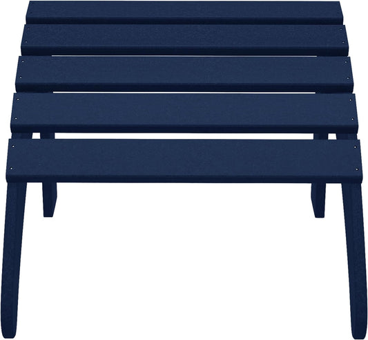 WestinTrends Outdoor Ottoman, Patio Adirondack Ottoman Foot Rest, All Weather Poly Lumber Folding