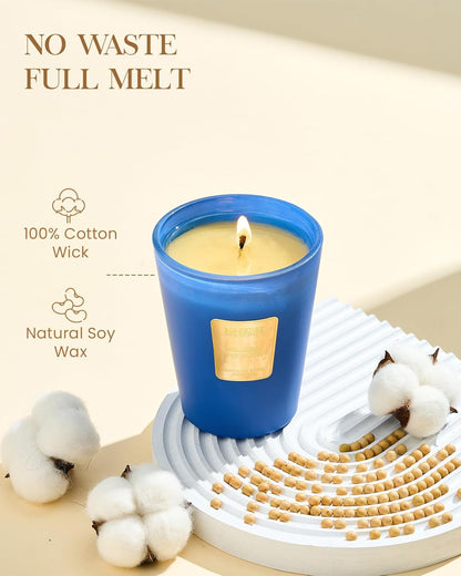 M&SENSE Peaceful Patchouli Scented Natural Soy Wax Candle, 14.1oz 60 Hours Long Lasting Slow