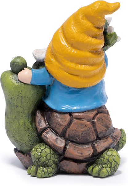 Hodao Spring Garden Gnome Decoration Flower Animal Ornaments Decor Gifts Spring Gnomes for Garden