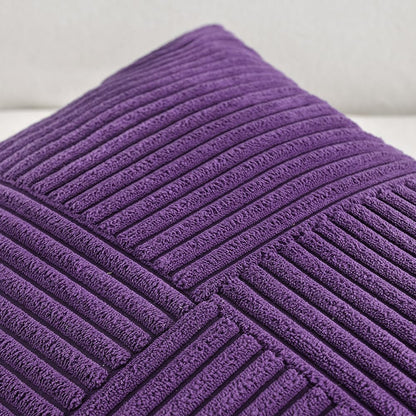 Fancy Homi 2 Packs Purple Lumbar Decorative Throw Pillow Covers 12x20 Inch for Living Room Couch
