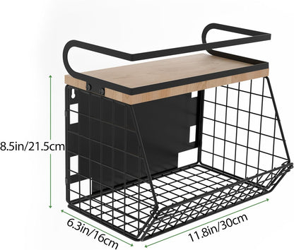 Magnetic Spice Rack for Refrigerator, Fruit, Potato & Onion Storage Bin,Large Capacity Magnetic