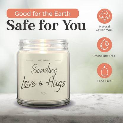 1OAK Vanilla Soy Candles - Big Hug Candle - Grief Gifts - Thinking of You Gifts for Women