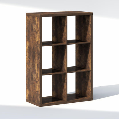 Furinno Cubic Extra Thick 6-Cube Closet Organizers and Storage, Amber Pine