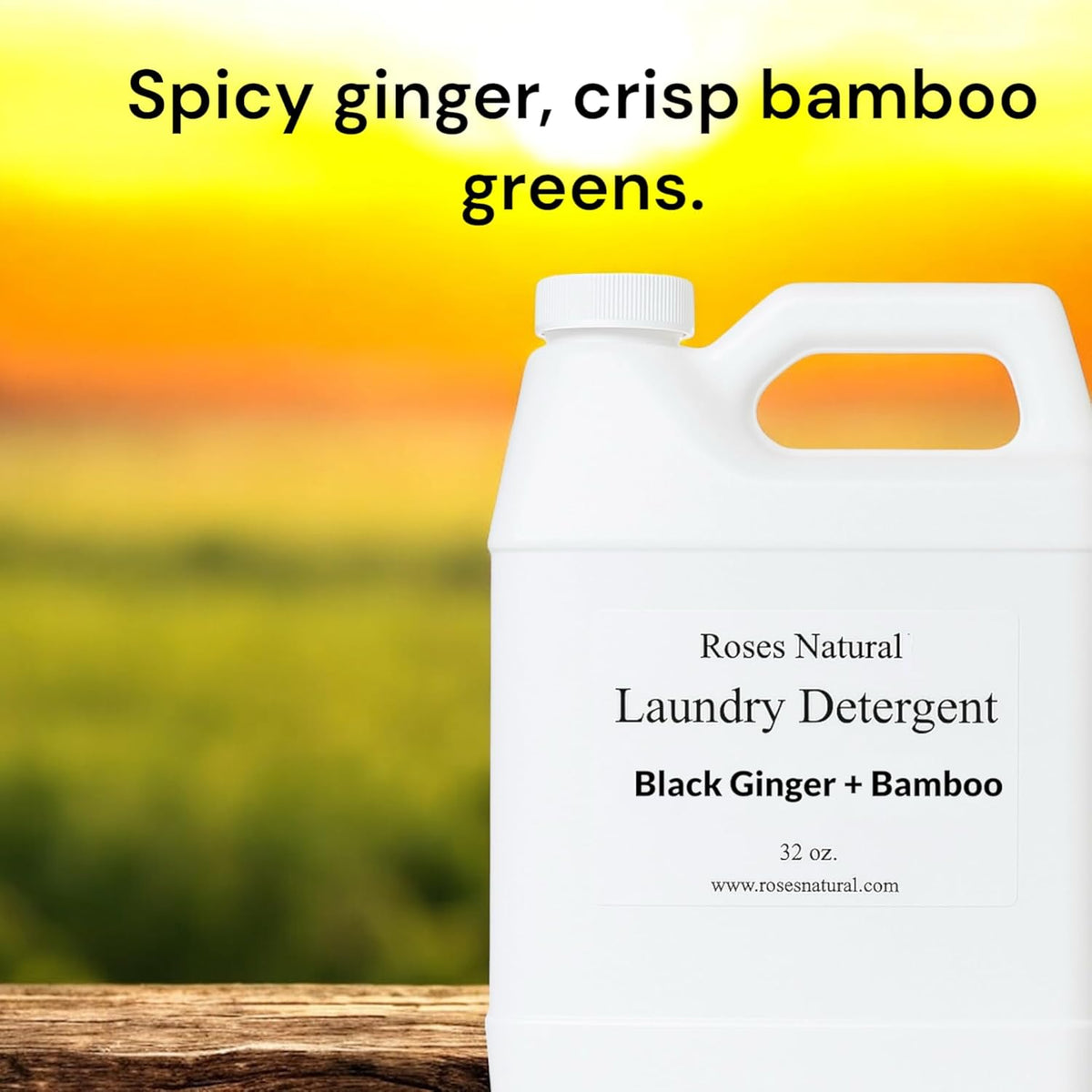 Plant-Based Liquid Laundry Detergent, 32 Fl Oz, Multiple Scents, HE Compatible (Black Ginger +