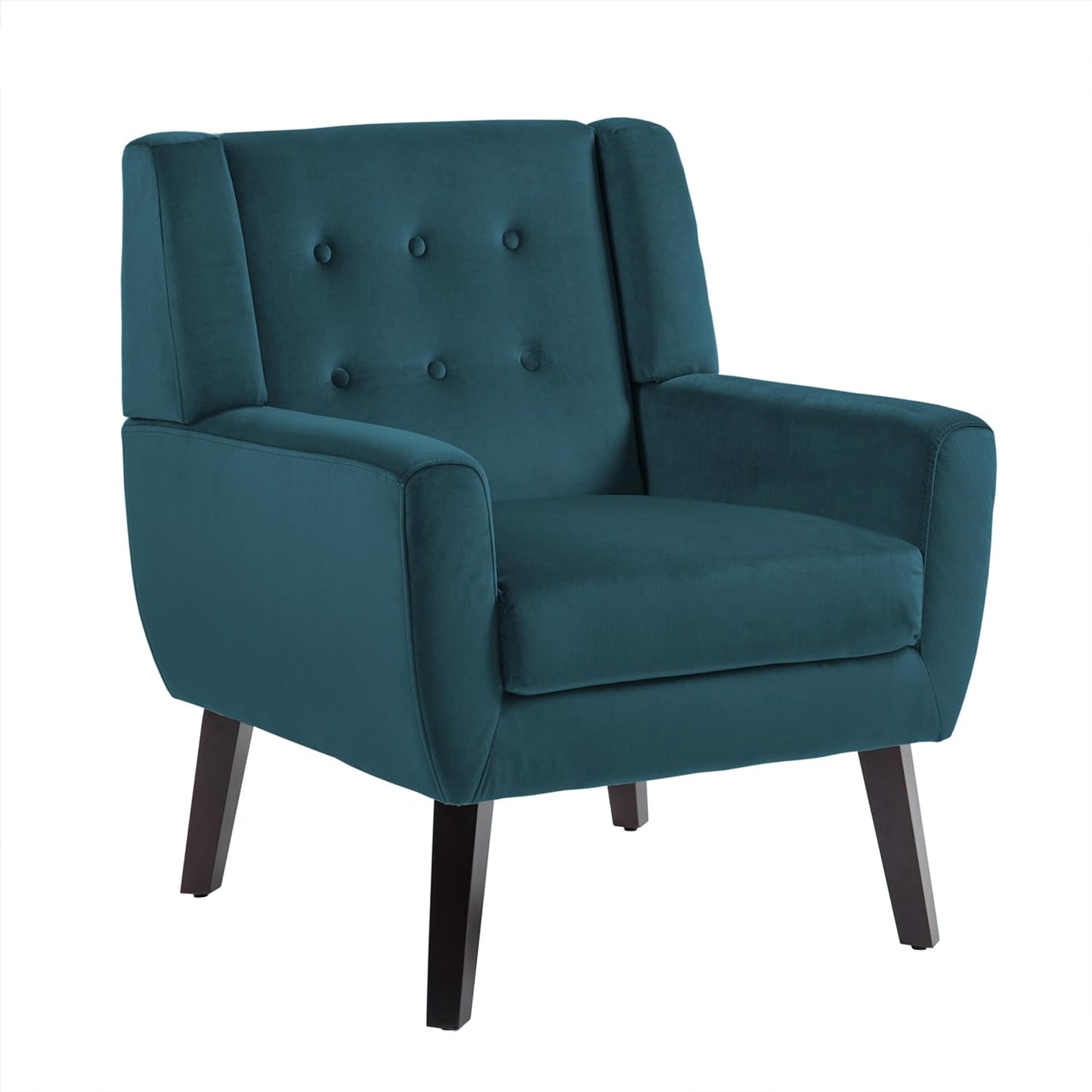 UIXE Accent Chair, Velvet Upholstered Armchair for Living Room, Modern Club Arm Chairs Comfy Single
