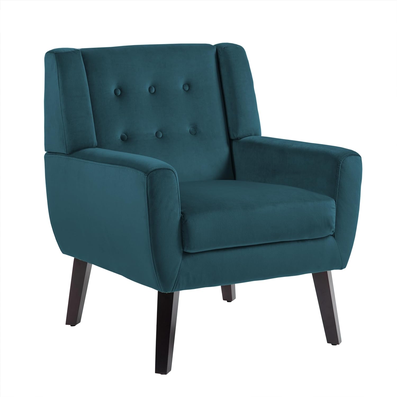 UIXE Accent Chair, Velvet Upholstered Armchair for Living Room, Modern Club Arm Chairs Comfy Single