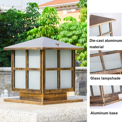 SLAWA Outdoor Post Lights Fixture, Modern Yard Entry Outdoor Column Lights with Aluminum Housing