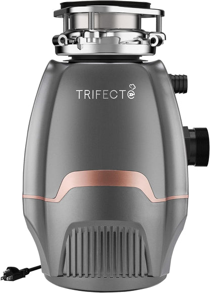 Trifecte Pro 3/4 HP Garbage Disposals with Sound Reduction,Food Waste Coutinuous Feed Garbage