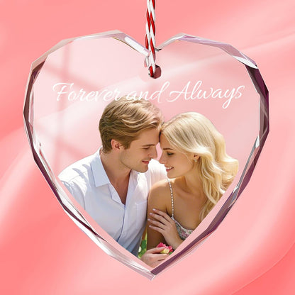 Bemaystar Personalized Crystal Ornaments,Personalized Gifts for Men Women,Customized Gifts for