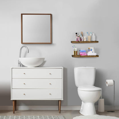 Sorbus Floating Shelves for Wall - 24" Bathroom Shelves, Wall Decor for Bedroom, Kitchen, Living