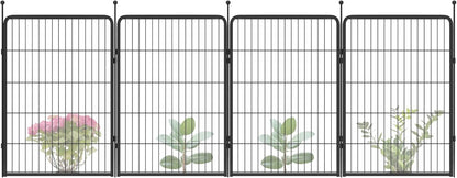 FXW Garden Fence Outdoor for The Yard – 40in(H) x 9.0ft(L) Heavy Duty Metal Animal Barrier for Dog