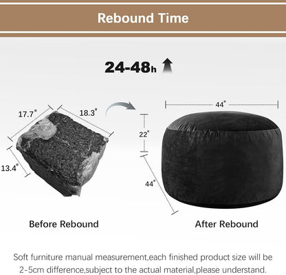 Bean Bag Chairs for Adults - Memory Foam Furniture BeanBag Chair - Kids/Teens Sofa with Soft Micro