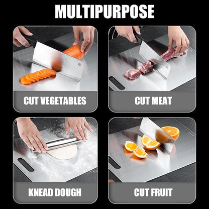 Titanium Cutting Board - 2025 New Upgrade 100% Pure Titanium Cutting Boards for Kitchen Double