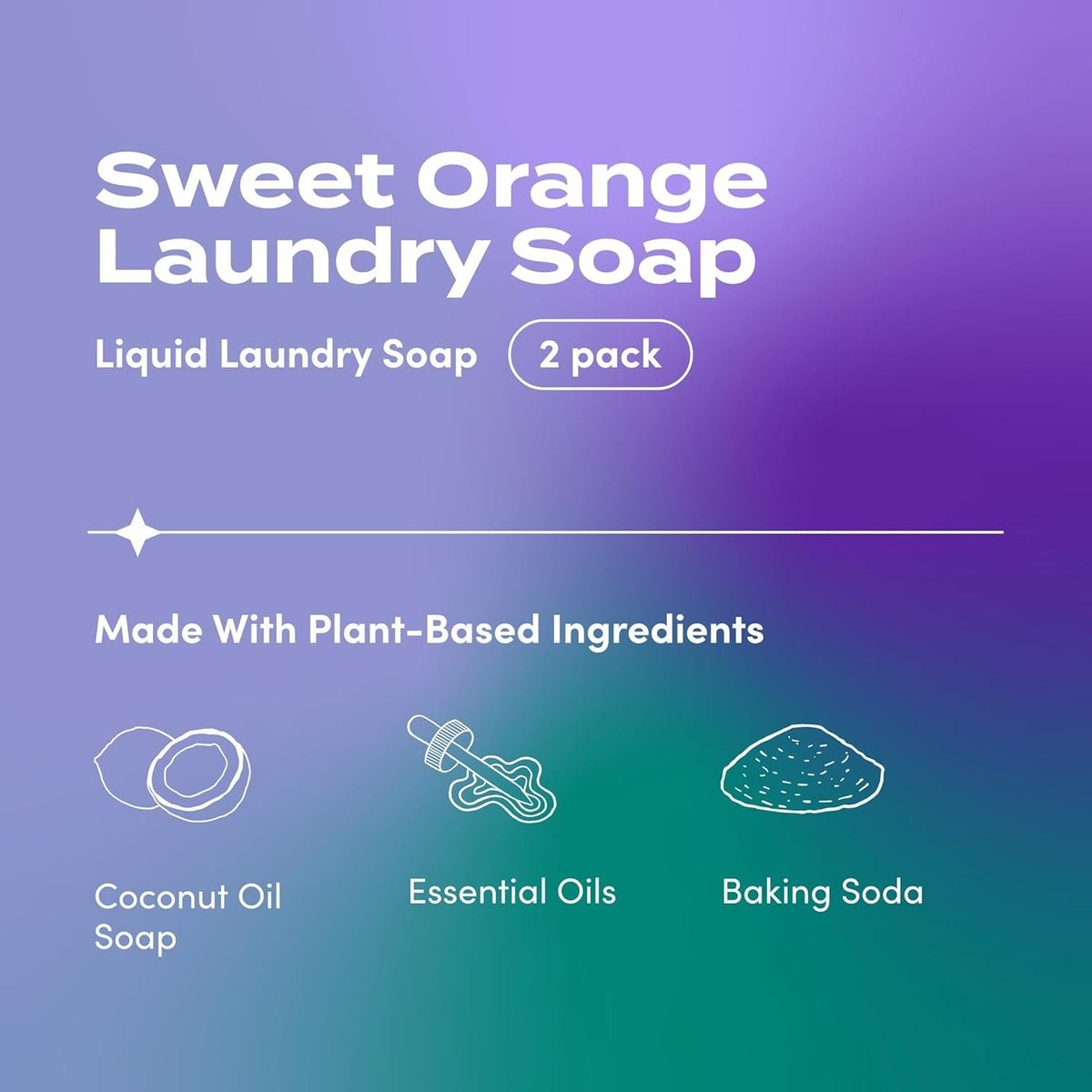 Zum Laundry Soap by Indigo Wild - Liquid, Plant-Based Soap with Baking Soda, Essential Oils