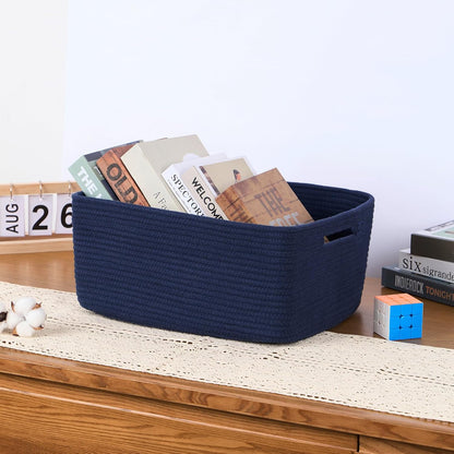 Large Storage Baskets for Organizing, Closet Shelf Baskets for Clothes Blanket Towels, Baby