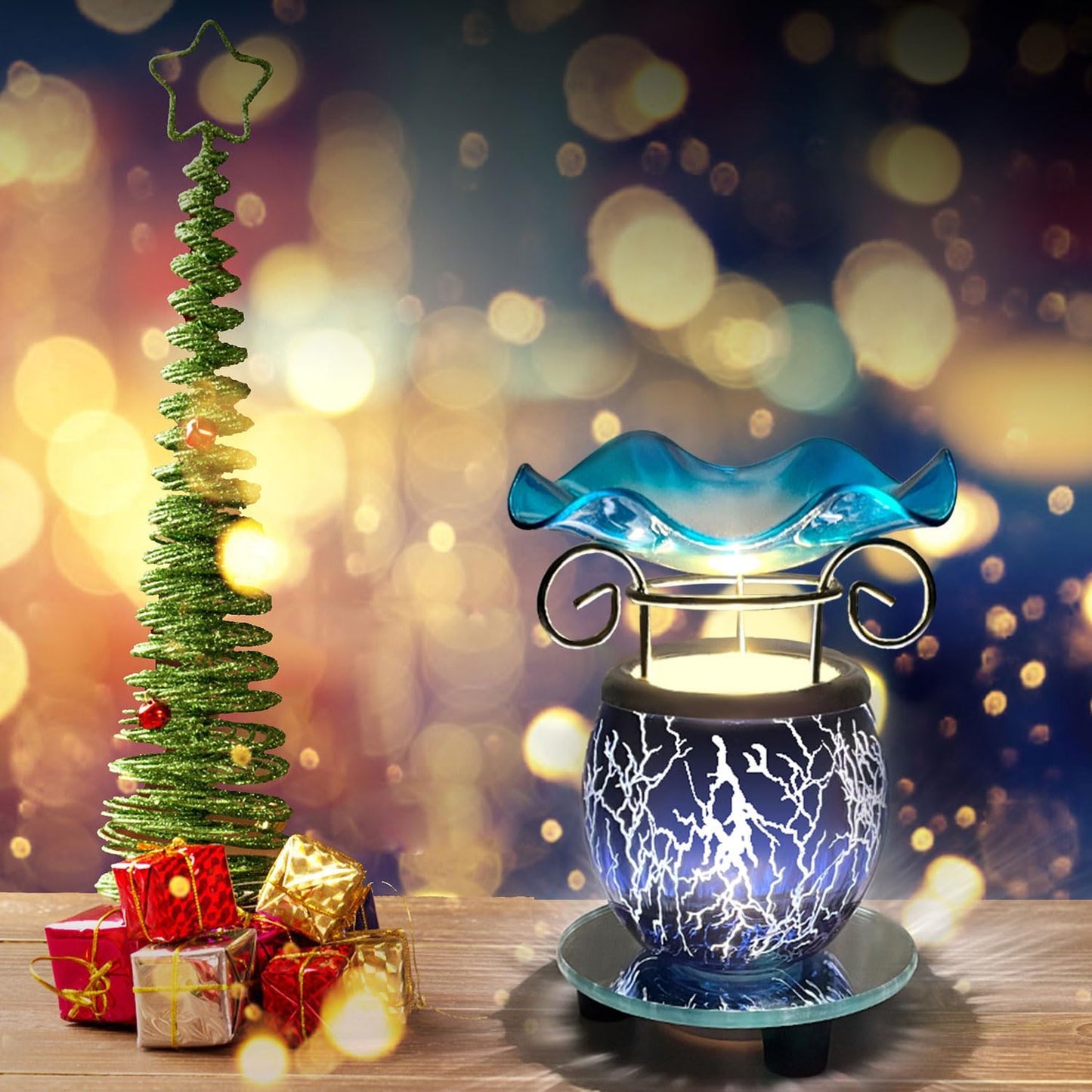 HUNANBANG Electric Oil Warmer Scented Wax Warmer with Auto Off Timer Candle Wax Melt Warmer Wax