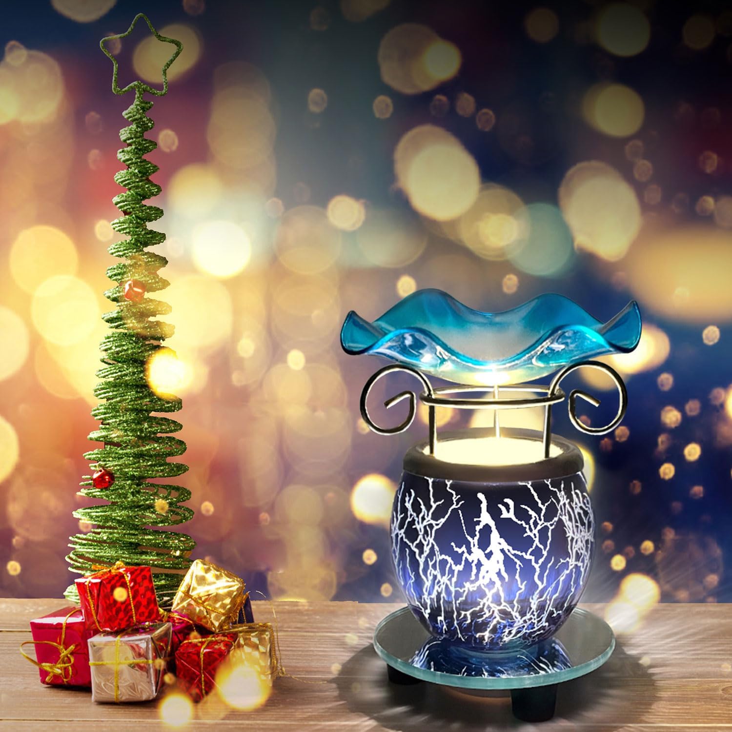 HUNANBANG Electric Oil Warmer Scented Wax Warmer with Auto Off Timer Candle Wax Melt Warmer Wax