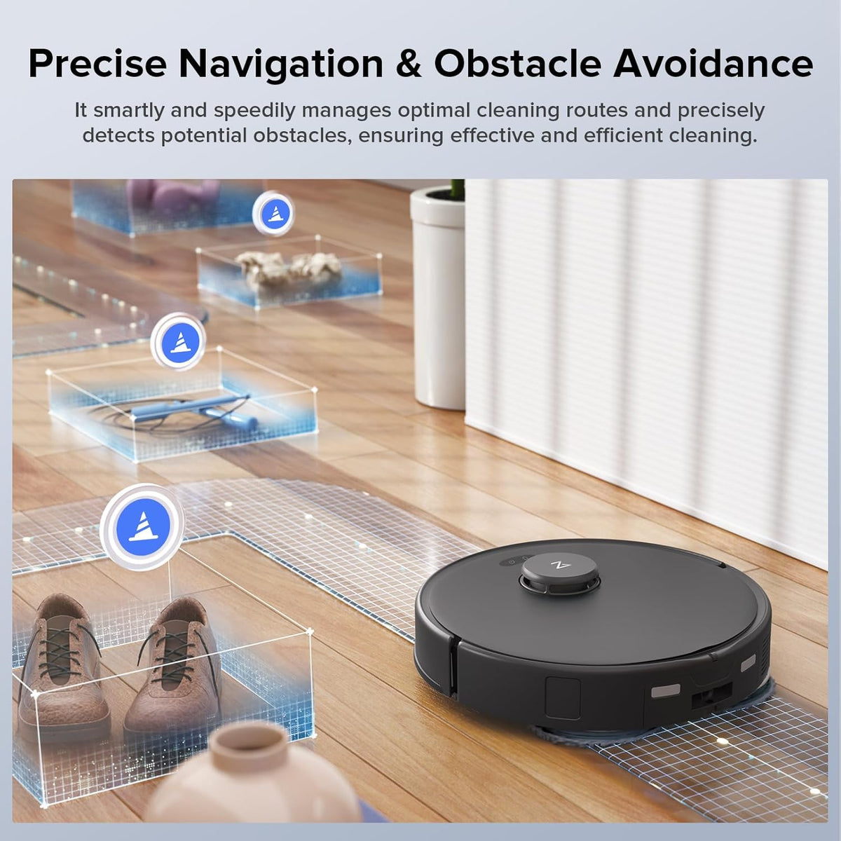 Roborock Qrevo Edge S5A Robot Vacuum and Mop, 17,000Pa, Zero-Tangling, DuoDivide Main Brush