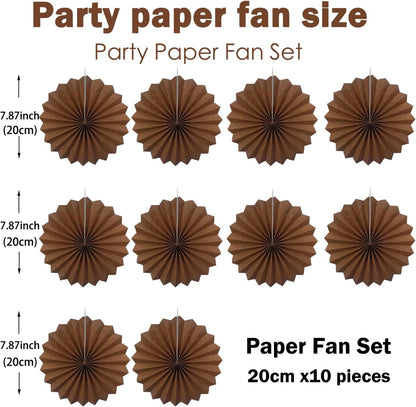 Brown Party Decorations,Brown Wedding Decorations for Party Events Accessories,Brown Birthday