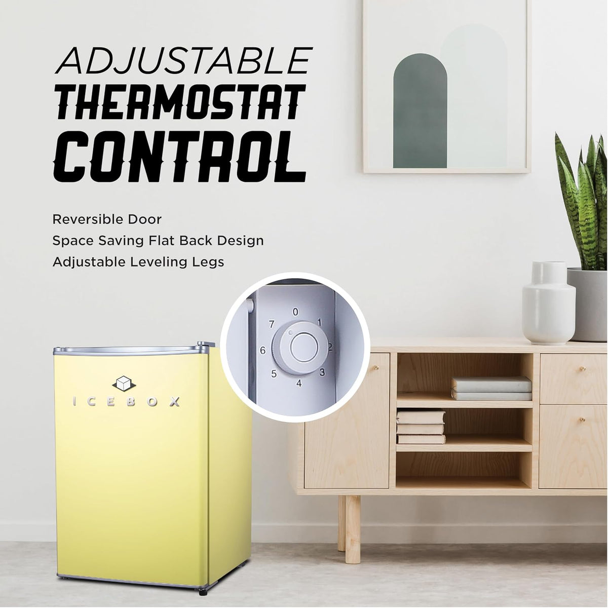 2.5 Cu. Ft. Compact Refrigerator, ENERGY STAR Certified Small Refrigerator, Single Door Mini Fridge