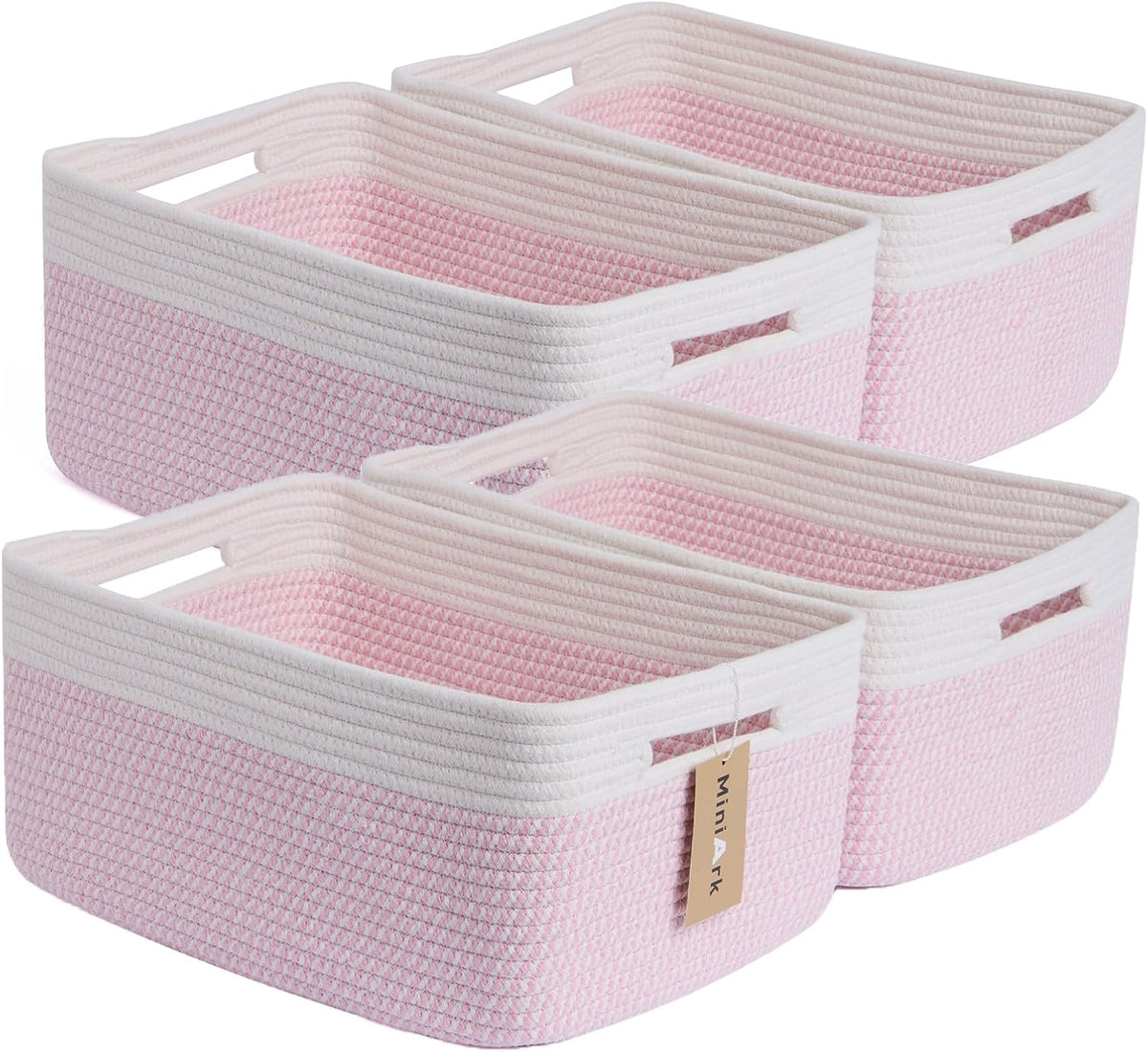 Large Storage Baskets for Organizing, Closet Shelf Baskets for Clothes Blanket Towels, Baby
