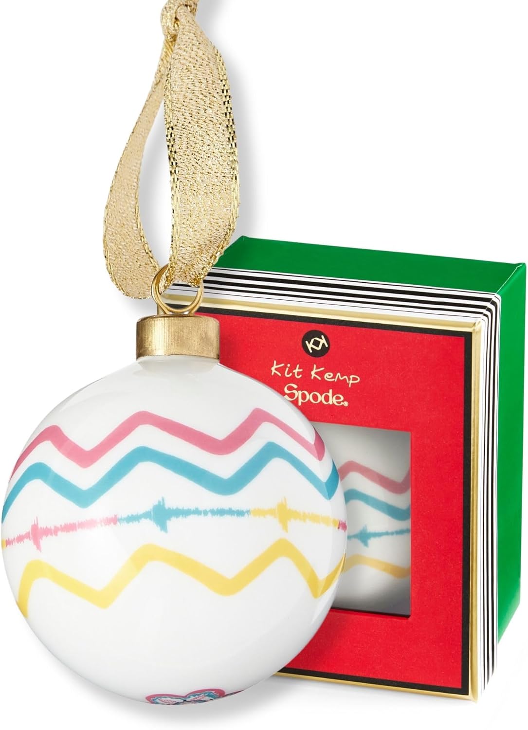 Spode Kit Kemp Christmas Ornament - Rik RAK - Fine China Whimsical Festive Keepsake, Collectible