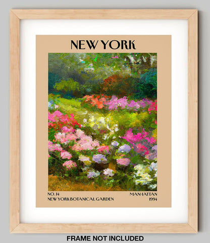 Retro Vintage New York Wall Art Print - 11x14 Unframed Poster - New York City Souvenirs, Cute
