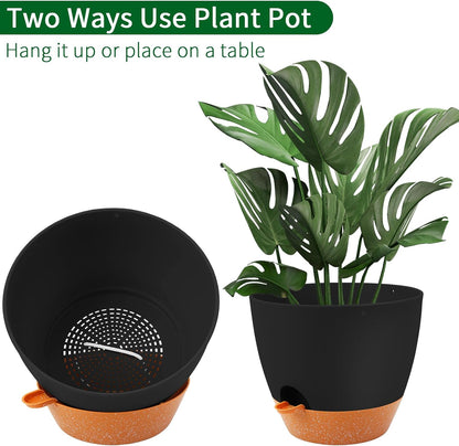 GARDIFE Large Hanging Planter, 12 inch Hanging planters for Indoor. Outdoor Plants, Self Watering