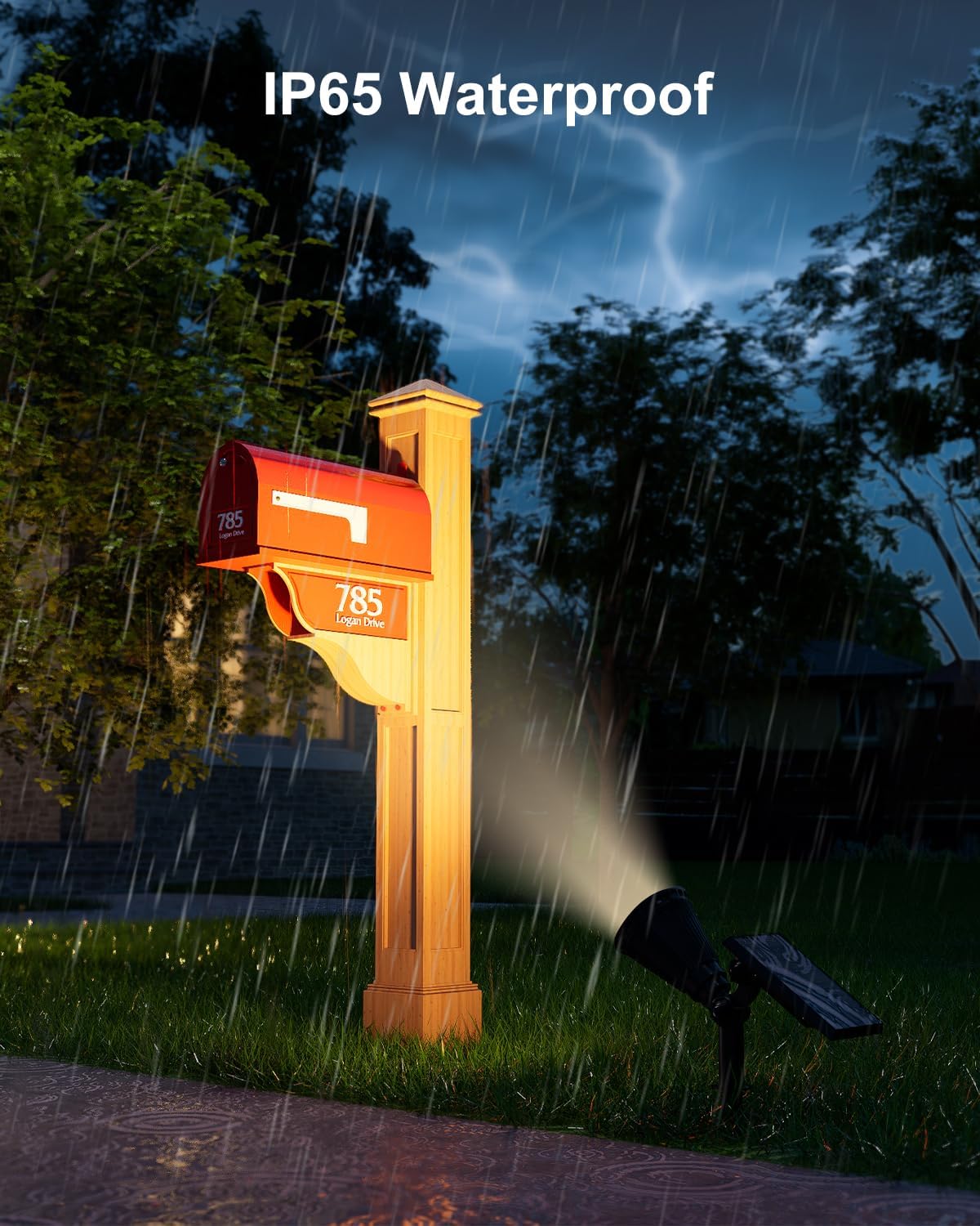 Solar Spot Lights Outdoor Waterproof for Flag, Tree, Plant, Sign, Statue, Mailbox, Bright LED