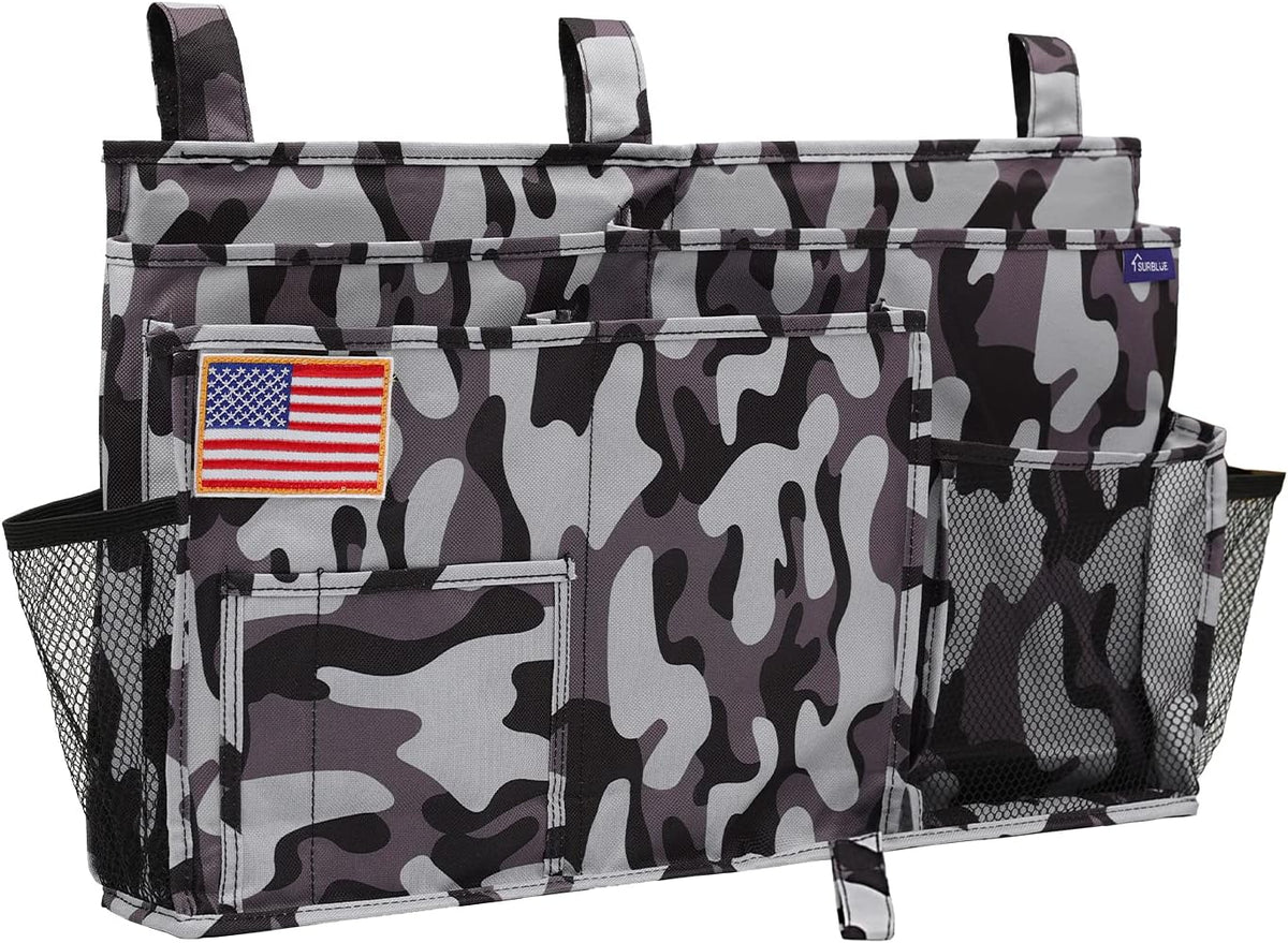 Surblue Bedside Caddy Hanging Organizer Storage Bag Pocket for Bunk, Hospital, College Dorm Rooms