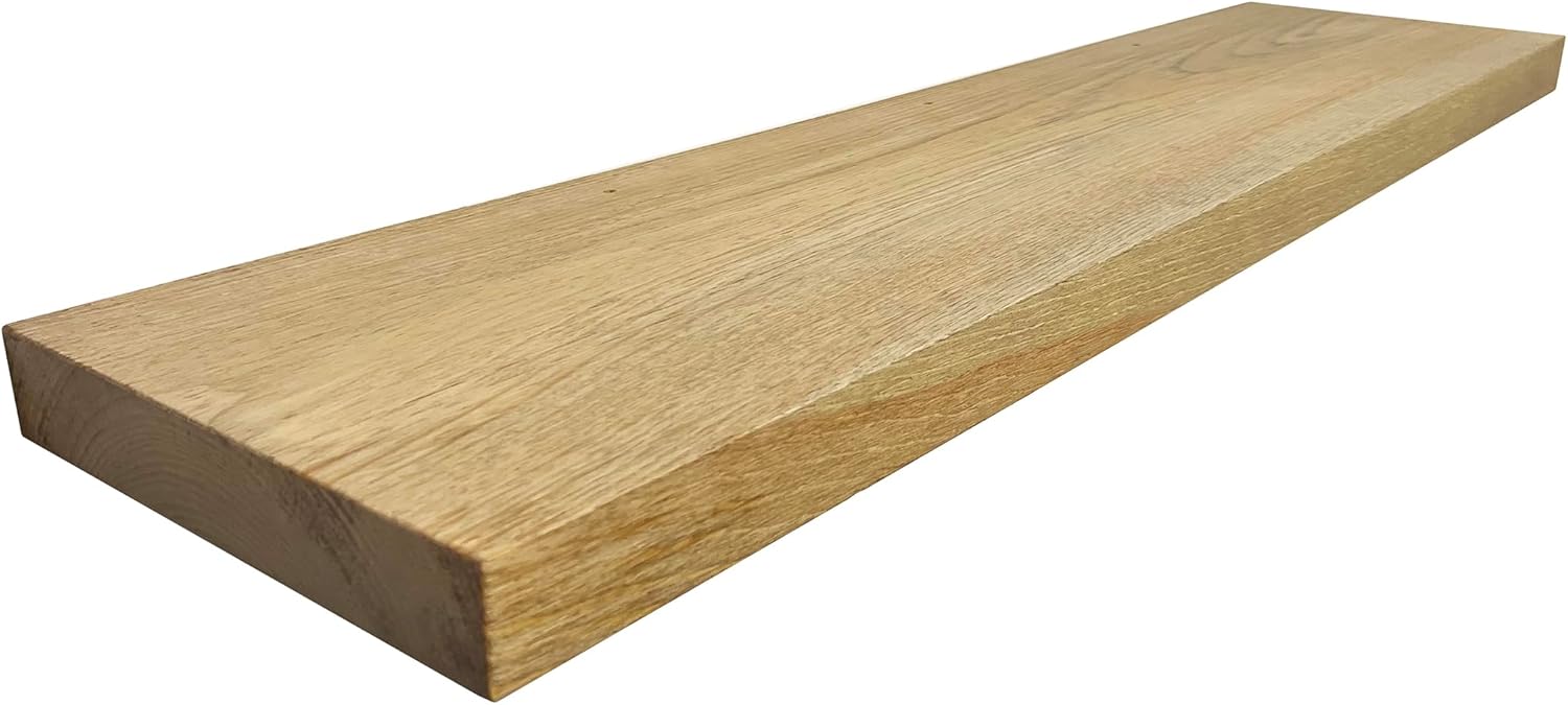 Joel's Antiques - 48 Inch Wooden Floating Shelves for Wall - 48x12x2 in - Made of Natural Wood