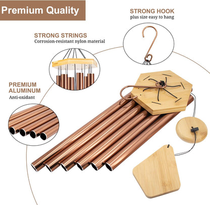 Wind Chimes Outdoor Large Deep Tone, 36 Inches WindChimes Outdoor Memorial Wind Chime for