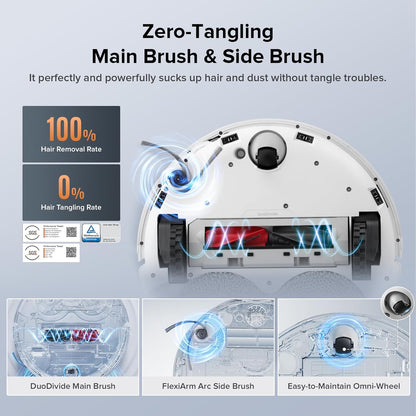 Roborock Qrevo Edge S5A Robot Vacuum and Mop, 17,000Pa, Zero-Tangling, DuoDivide Main Brush