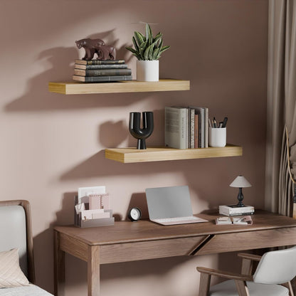 IAE Floating Wall Shelves 16 inch,Bathroom Shelves Wall Mounted,Invisible Shelves Floating Kitchen