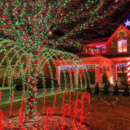 2 Pack 200 LED Solar Christmas Lights Outdoor Waterproof, Solar String Lights for Outside, Solar