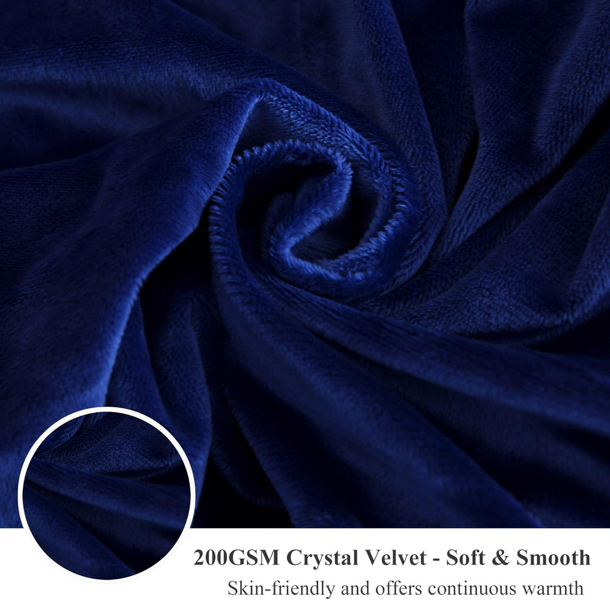 XeGe Luxury Faux Fur Throw Blanket, Blue Soft 50x60 Fluffy Blanket Throw, Shaggy Plush Decorative