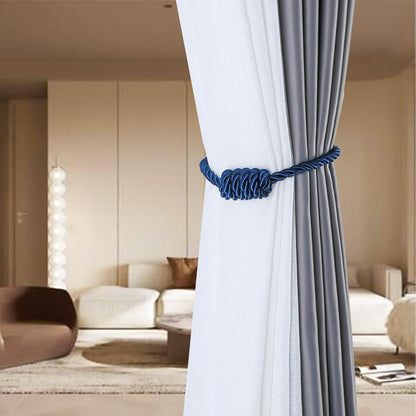 Fenghuangwu 2Pack Magnetic Curtain Tiebacks – Bohemian Style Handmade Woven Tie-Backs for