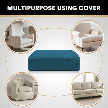 PrinceDeco Couch Cushion Cover Cushion Slipcover for Chair Sofa Cushion Furniture Protector Seat