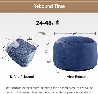 Bean Bag Chairs for Adults - Memory Foam Furniture BeanBag Chair - Kids/Teens Sofa with Soft Micro