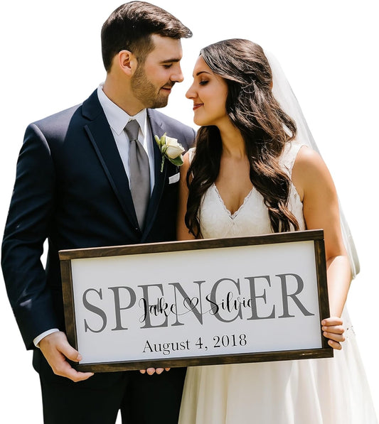 personalized wedding sign custom wedding sign marriage ceremony decorations Newlywed gifts