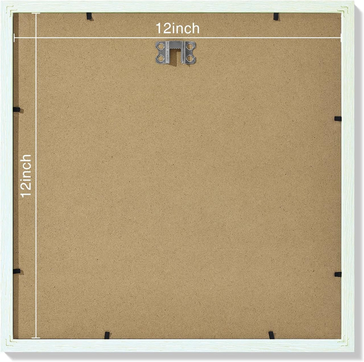 Vittanly 12x12 Picture Frames Set of 9, Shatter Resistant Plexiglass, Display 8x8 Pictures with Mat