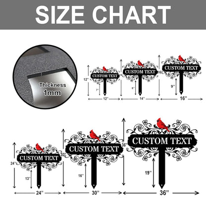 Personalized Metal Garden Signs, Custom Name Yard Stake Sign for House Outdoor Outside Decorative