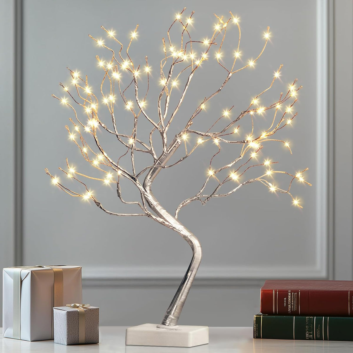 EAMBRITE Fairy Light Spirit Tree, 108 Led Lighted Birch Tree, 8 Modes Lighted Trees for Decoration